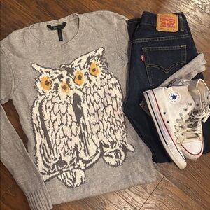 Owl Sweater Angora Wool Cashmere Blend Intarsia
XS | Knit BCBGMAXAZRIA